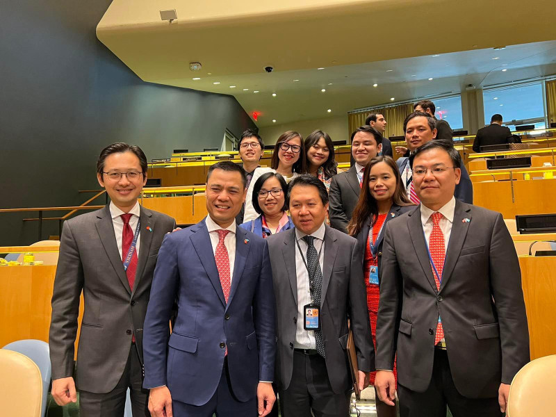 La delegación vietnamita en la votación del Consejo de Derechos Humanos de la ONU. (Fotografía: tuoitre.vn)