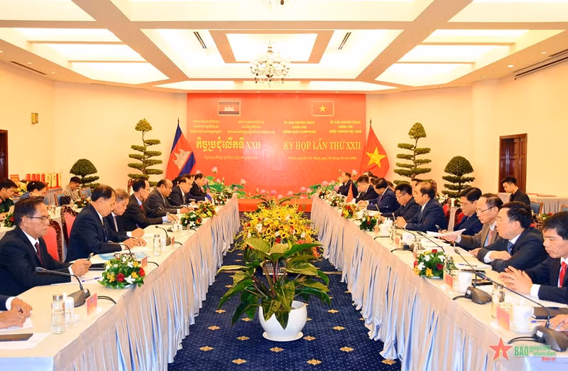 El panorama de la reunión. (Fotografía: quandoinhandan.vn)