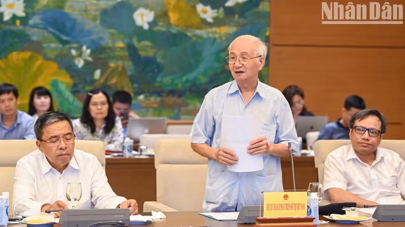 El vicetitular de la Asociación de Planificación y Desarrollo Urbano de Vietnam, Dao Ngoc Nghiem, en el evento.