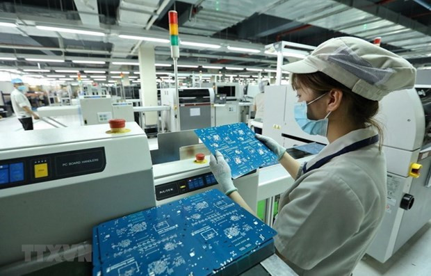 Cadena de producción de productos terminales. (Fotografía: VNA)