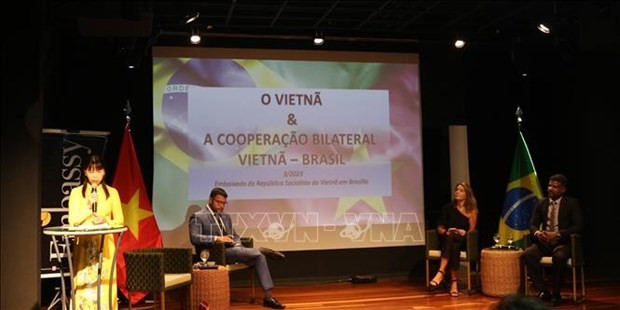 La embajadora vietnamita en Brasil, Pham Thi Kim Hoa. (Fotografía: VNA)