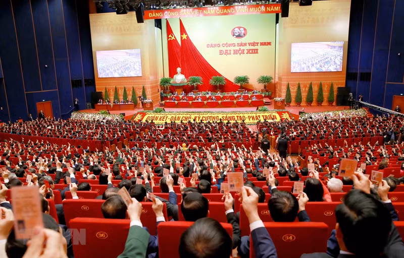 El XIII Congreso Nacional del Partido Comunista de Vietnam. (Fotografía: VNA)