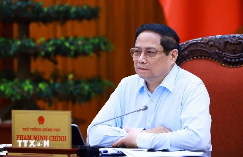 El primer ministro Pham Minh Chinh en el evento. (Fotografía: VNA)