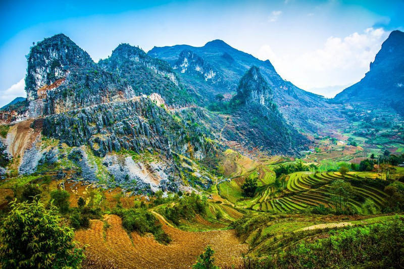 La meseta rocosa de Dong Van. (Fotografía: baovanhoa.vn)