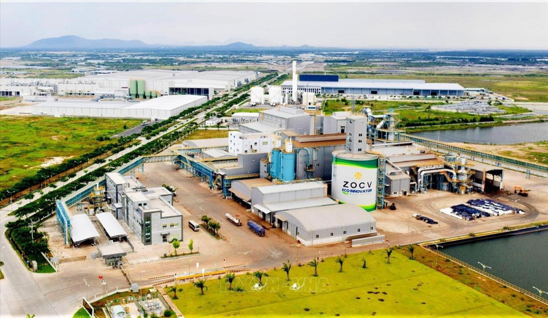 Una esquina del parque industrial especializado Phu My 3, distrito de Phuoc Hoa, ciudad de Phu My, provincia de Ba Ria - Vung Tau. (Fotografía: VNA)