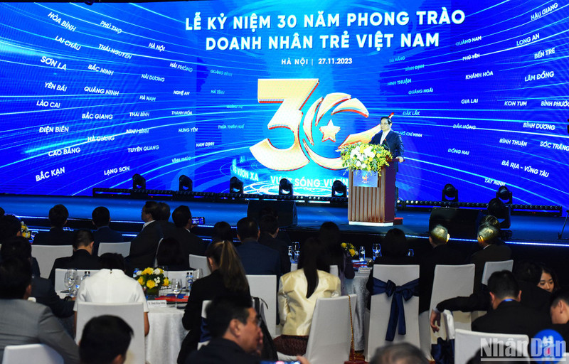 El primer ministro Pham Minh Chinh en el evento. (Fotografía: Nhan Dan)