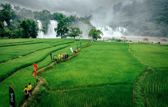 La cascada de Ban Gioc, provincia de Cao Bang.