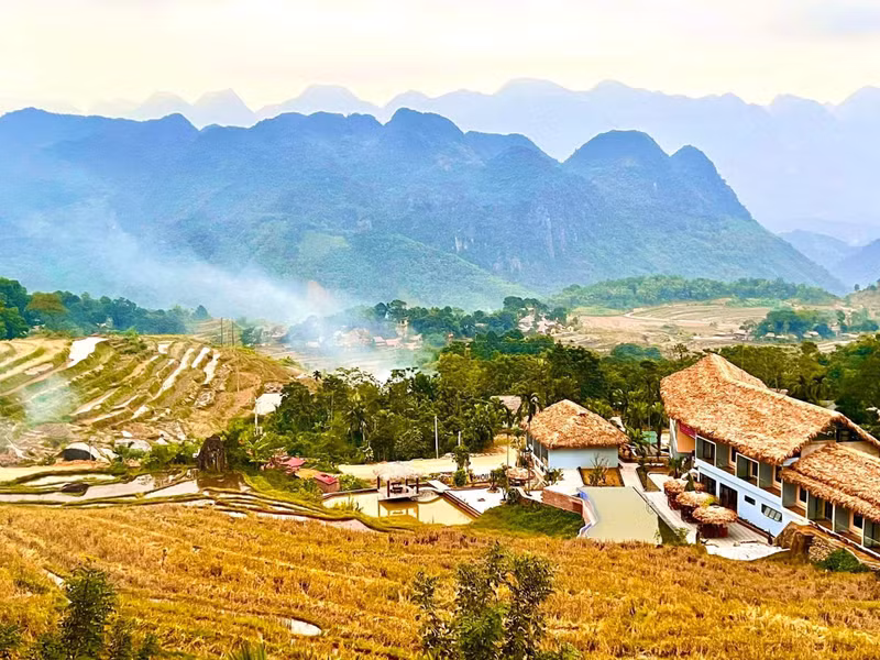Pu Luong al atardecer. Pu Luong al atardecer.