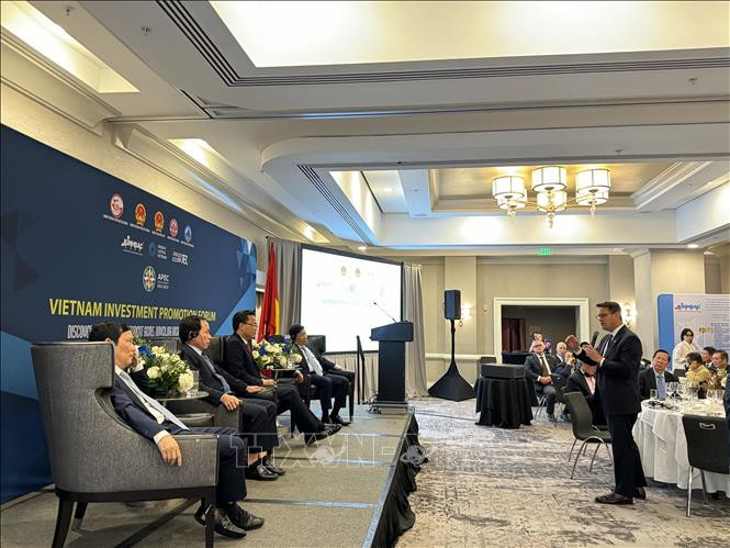 Una conferencia fue organizada para atraer inversiones de empresas estadounidenses. (Fotografía: VNA)