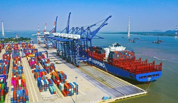 El puerto internacional de Lach Huyen, Hai Phong. (Fotografía: VNA)