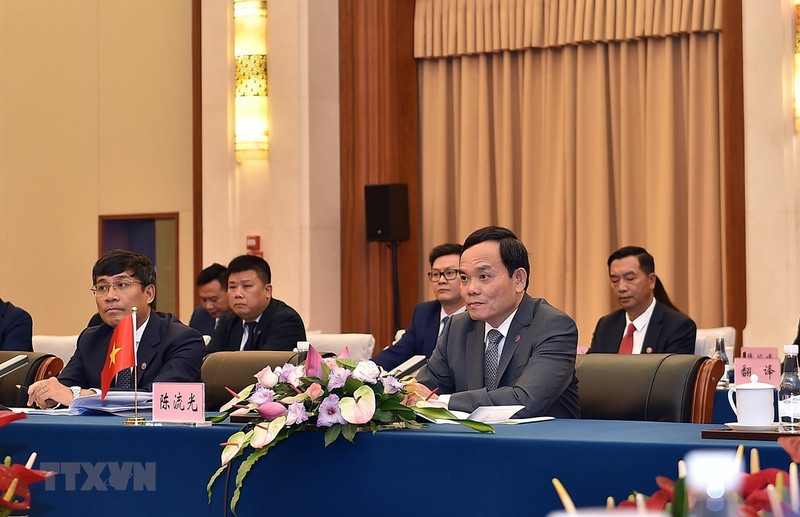 El viceprimer ministro de Vietnam, Tran Luu Quang, en el evento. (Fotografía: VNA)