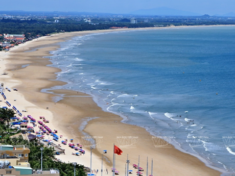 La bella playa Bai Sau, en la provincia survietnamita de Vung Tau. (Fotografía: vietnam.vnanet.vn)