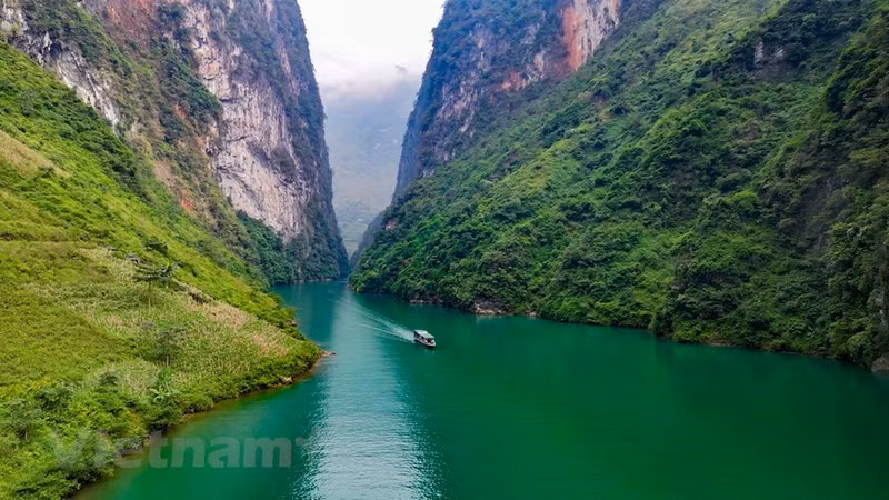 La belleza del río Nho Que entra en la poesía y es uno de los símbolos de Ha Giang. (Fuente: Vietnam+)