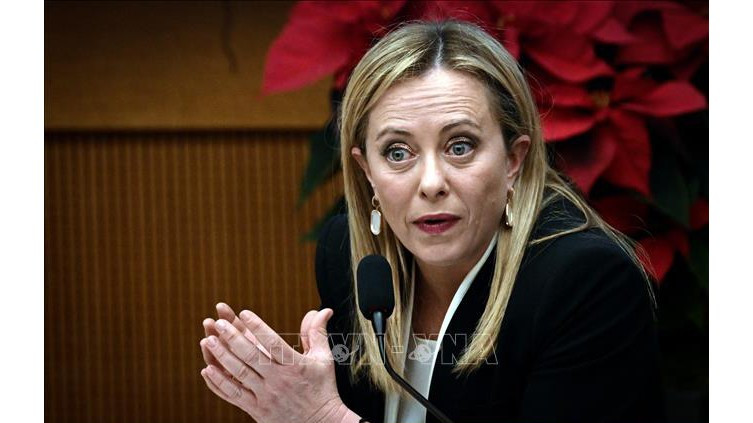 La primera ministra italiana, Giorgia Meloni. (Foto: Reuters/VNA)