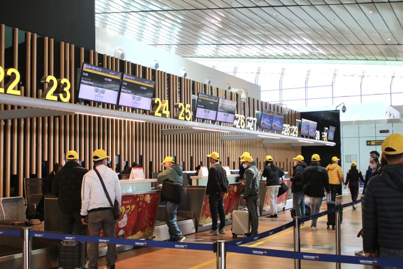 En el Aeropuerto Internacional de Van Don.