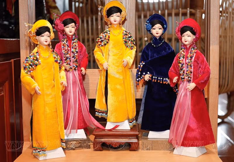 Varias obras elaboradas por Nguyen Hoang Anh. (Fotografía:VNA)