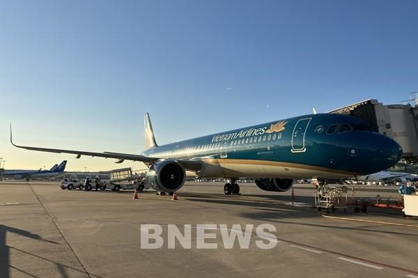 Vietnam Airlines realiza vuelo de repatriación para vietnamitas en Japón. (Fotografía: VNA)