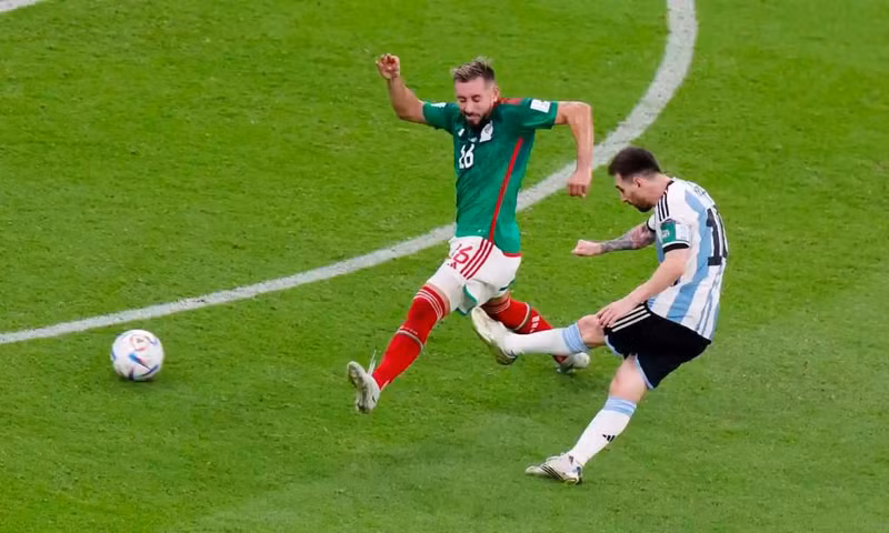 Argentina vence 2 - 0 a México. (Fotografía: Reuters)