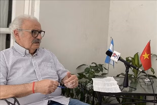 El secretario general del Partido Comunista de la Argentina,Víctor Gorodeki Kot. (Foto: VNA) 