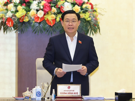 El presidente de la Asamblea Nacional de Vietnam, Vuong Dinh Hue. (Foto: VNA)