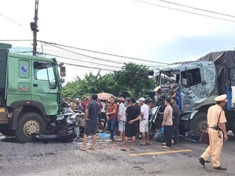 Escena del accidente. (Foto: VNA)
