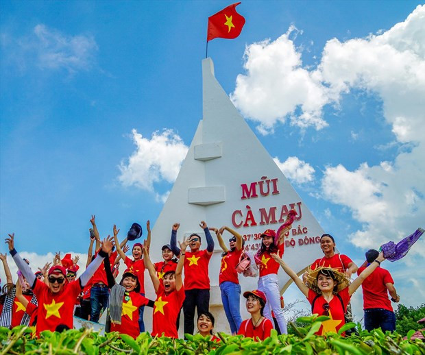 Símbolo del barco Dat Mui, perteneciente al Área Turística Nacional Mui Ca Mau. (Foto: VNA)