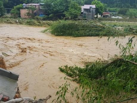 Inundación repentina en la provincia vietnamita de Nghe An. (Fotografía: VNA)