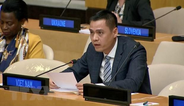 El embajador Dang Hoang Giang, representante permanente de Vietnam ante la ONU. (Fotografía: VNA)