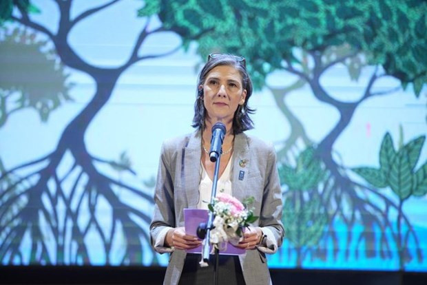 La representante residente del PNUD en Vietnam, Ramla Al Khalidi. (Foto: VNA)