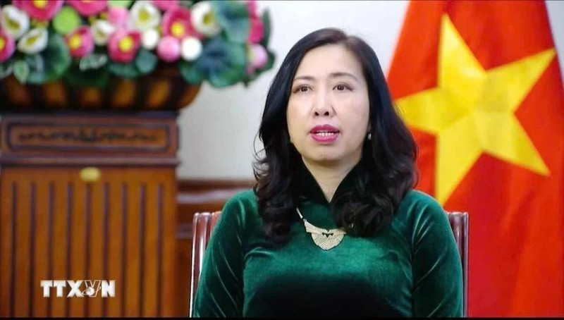 La viceministra de Relaciones Exteriores, Le Thi Thu Hang. (Foto: VNA)