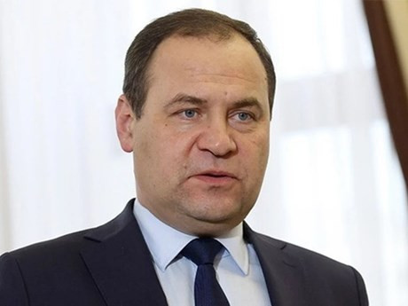El primer ministro de Belarús, Roman Golovchenko. (Foto: VNA)