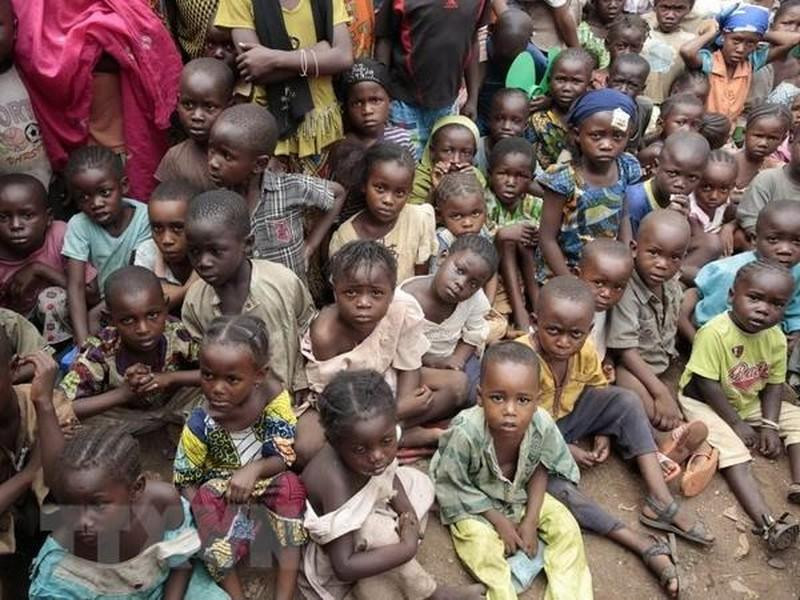 Niños en un campo de refugiados en Bangui, de la República Centroafricana. (Fotografía: AFP/ VNA) 