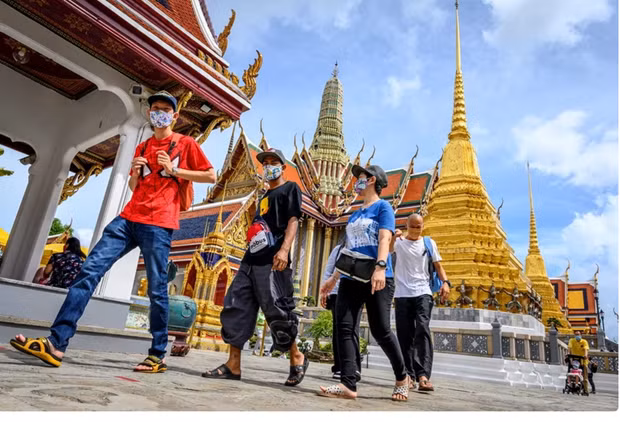 Los ingresos relacionados con el turismo en Tailandia aumentan un 44 por ciento durante el período de cuenta regresiva del Año Nuevo. (Foto: AFP/VNA)