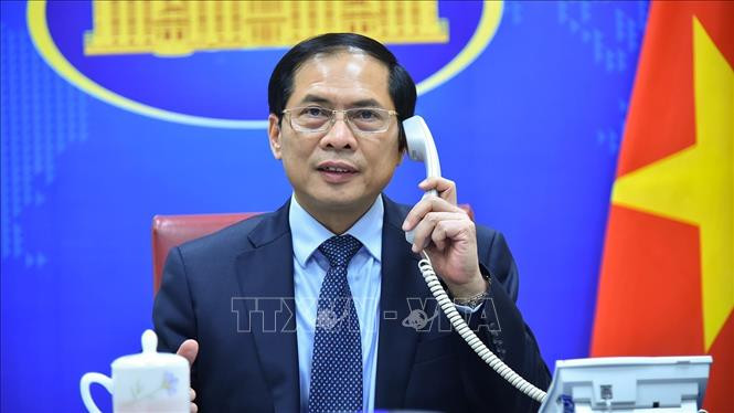 El viceprimer ministro y ministro de Relaciones Exteriores de Vietnam, Bui Thanh Son. (Foto: VNA)