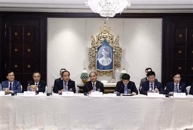 El presidente Nguyen Xuan Phuc en el evento. (Fotografía: VNA)