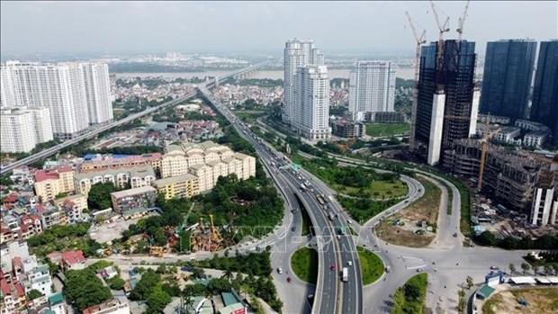 Carretera de circunvalación 3, tramo de Pham Van Dong que conecta con el puente Thang Long. (Fotografía: VNA)