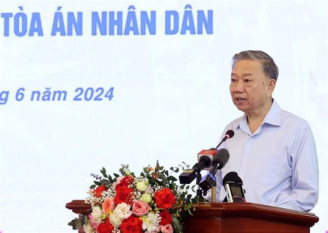 El presidente de Vietnam, To Lam, en la cita. (Foto: VNA)