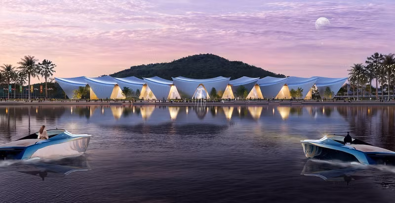 Perspectiva del Centro de Convenciones y Exposiciones. (Foto: VNA)