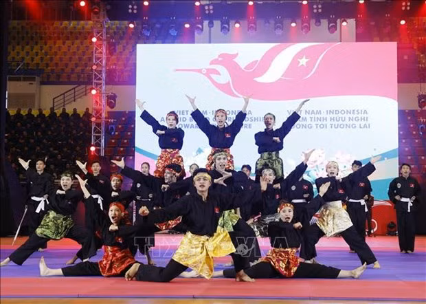 Actuación de Pencak Silat. (Foto: VNA)