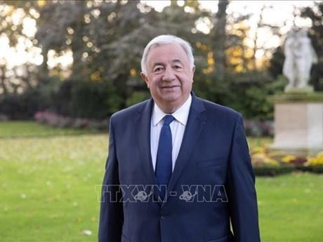 El presidente del Senado de Francia, Gérard Larcher (Fotografía: VNA)