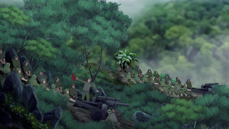 Imágenes de la película animada “El carro del Dien Bien” cuyo estreno está previsto para el 7 de mayo. (Foto: Estudio de Cine de Animación de Vietnam)