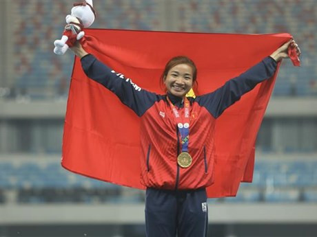 La corredora vietnamita Nguyen Thi Oanh (Foto: VNA)