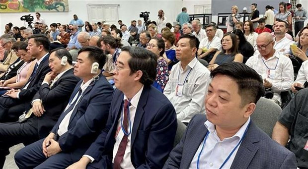Representantes vietnamitas en la reunión. (Fotografía: VNA)