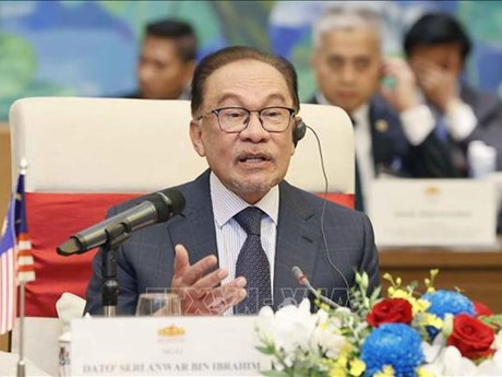 El primer ministro de Malasia, Anwar Ibrahim. (Foto: VNA)