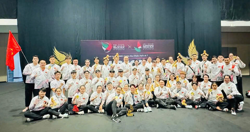 Los atletas vietnamitas ganan 18 medallas en Campeonato Mundial de Pencak Silat 2024. (Foto: Ministerio de Cultura, Deportes y Turismo) 