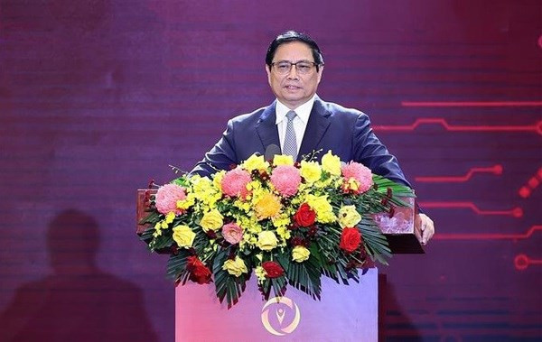 El primer ministro de Vietnam, Pham Minh Chinh, en el evento. (Foto: VNA)