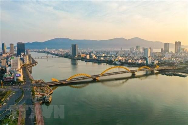 El puento dorado en la ciudad de Da Nang (Fotografía: VNA)
