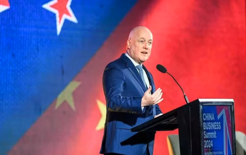 El primer ministro de Nueva Zelanda, Christopher Luxon, en un evento. (Foto: VNA)