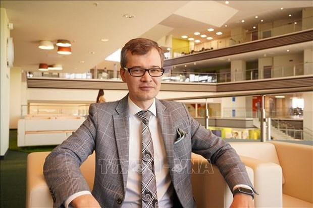 Evgeny Vlasov, vicerrector a cargo de las relaciones internacionales de la Universidad Federal del Lejano Oriente. (Fotografía: VNA)