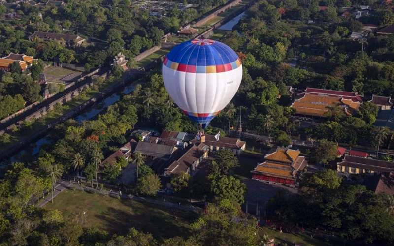 En el Festival Internacional de Globos Aerostáticos Hue en 2022. (vov.vn)